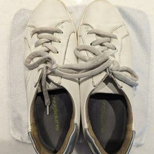 USED Women’s 8.5W Naturalizer Morrison White Leather Sneaker w/Superfeet insoles